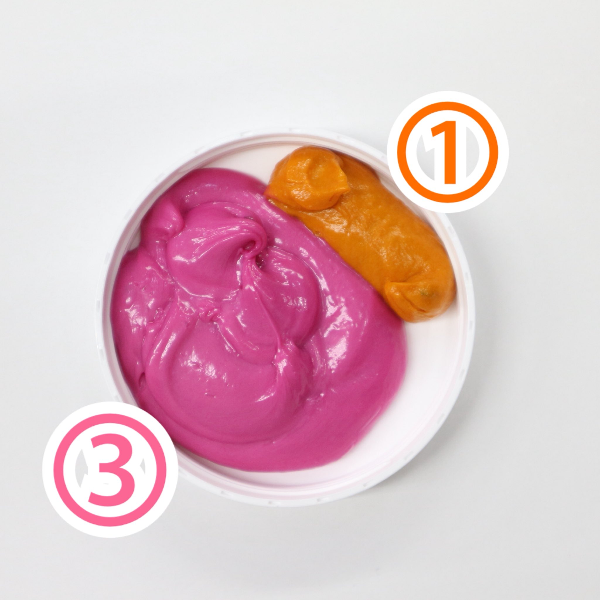 公式 エンシェールズ カラーバター Ancels Colorbutter カラーバターレシピ オリジナル ピンク系vol 1 B スモーキーピンク ベイビーピンク プラチナシルバー の比率で2色をmix くすみがプラスされて 少し沈んだ感じのスモーキー