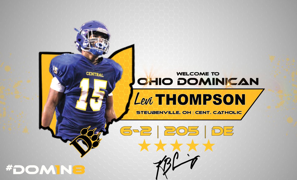 OhioDominicanFB's tweet photo. .@lthompson15_ is #SignedToTheHunt
Another strong addition to the Panther front 7. LETS GO @BACKnBLACK91
Welcome to #TheHunt https://t.co/Bg4V3ClBRd