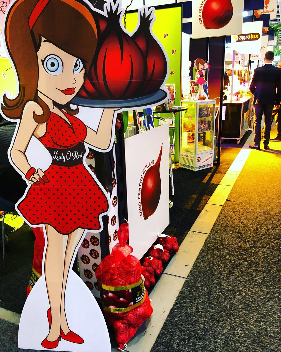 Lady O Red debuting at #fruitlogistica2018 #ladyored #berlin #biz #global #businesswoman #red #redonion #onion #branding #2018