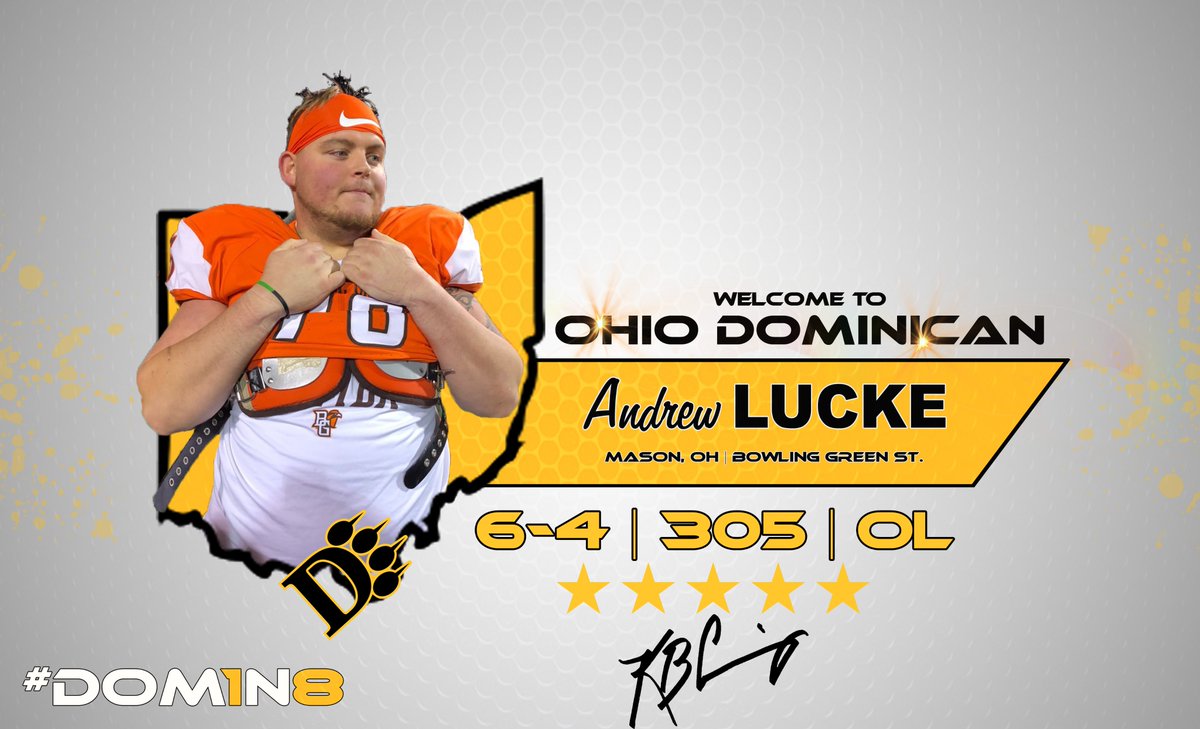 OhioDominicanFB's tweet photo. @AndrewLucke1 is #SignedToTheHunt
The BIG fella can play. Our front 5 keeps getting bigger and better. Welcome to #TheHunt https://t.co/ckl8jkc5Fs