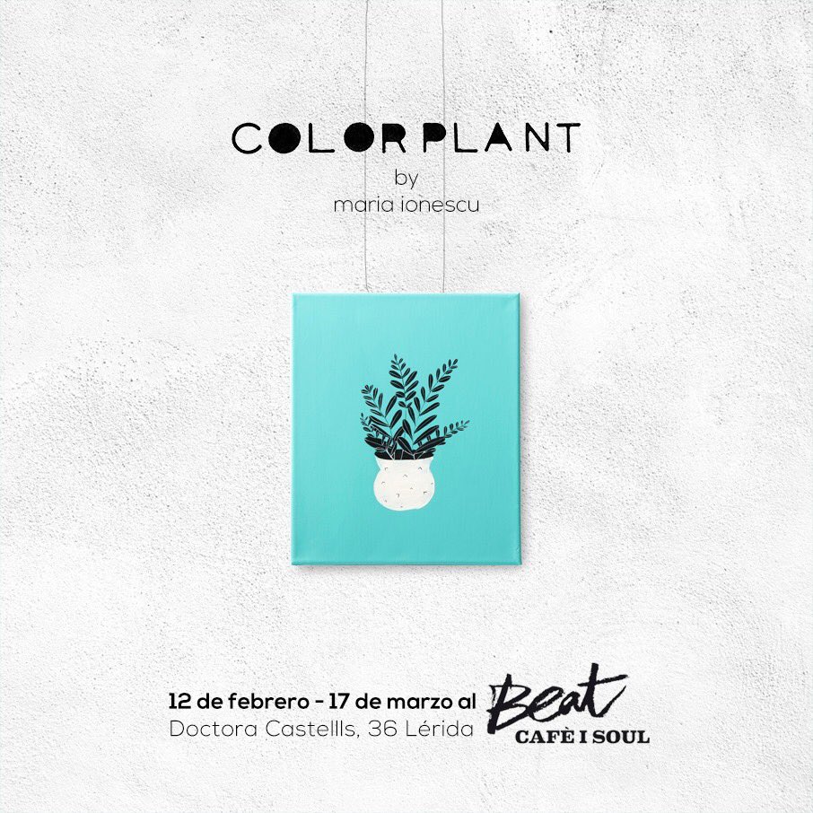 marriucca's tweet photo. Muy contenta de anunciar mi pequeña expo de lienzos con plantitas COLORPLANT en el @Lo_Beat https://t.co/A4pClBrEGz