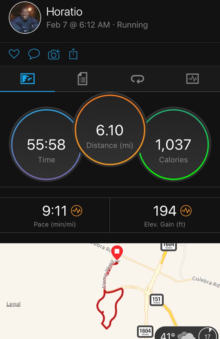 Horatio757's tweet photo. Chilly 10K #run in #SanAntonio this morning. #running #runfocus #6amClub https://t.co/G7rr6OISJO