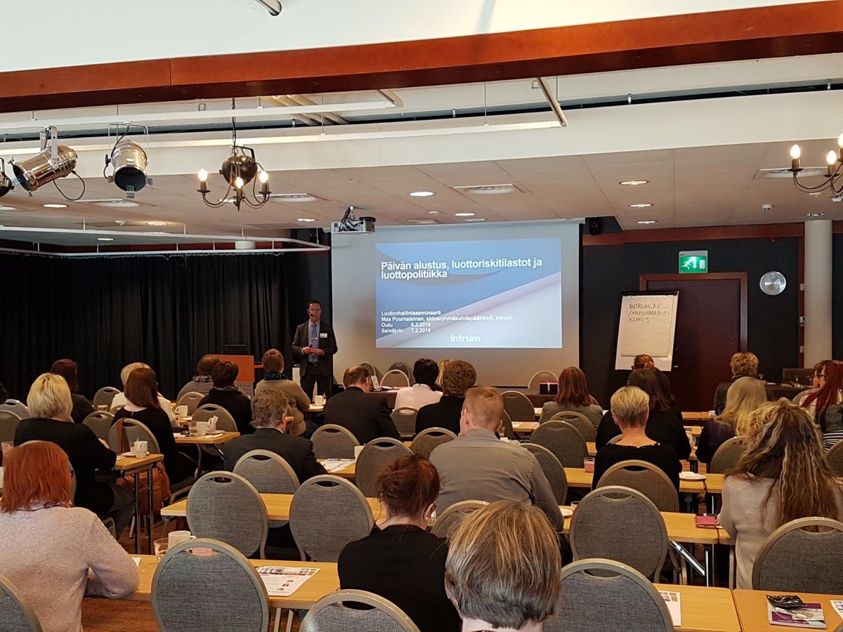 Luottoriskien optimointikoulutusta Seinäjoella täydelle tuvalle! #intrum #luotonhallinta