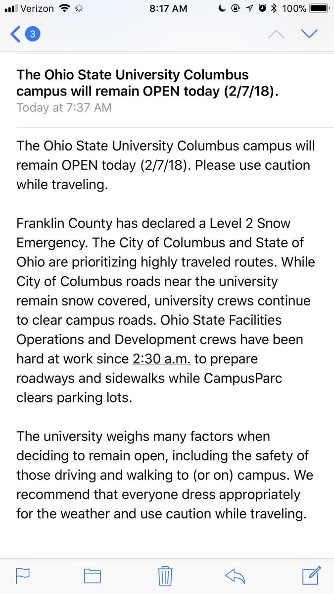 briannamarselle's tweet photo. hey @OhioState , you know people have to GET to campus right??? https://t.co/A4kGGawdfo