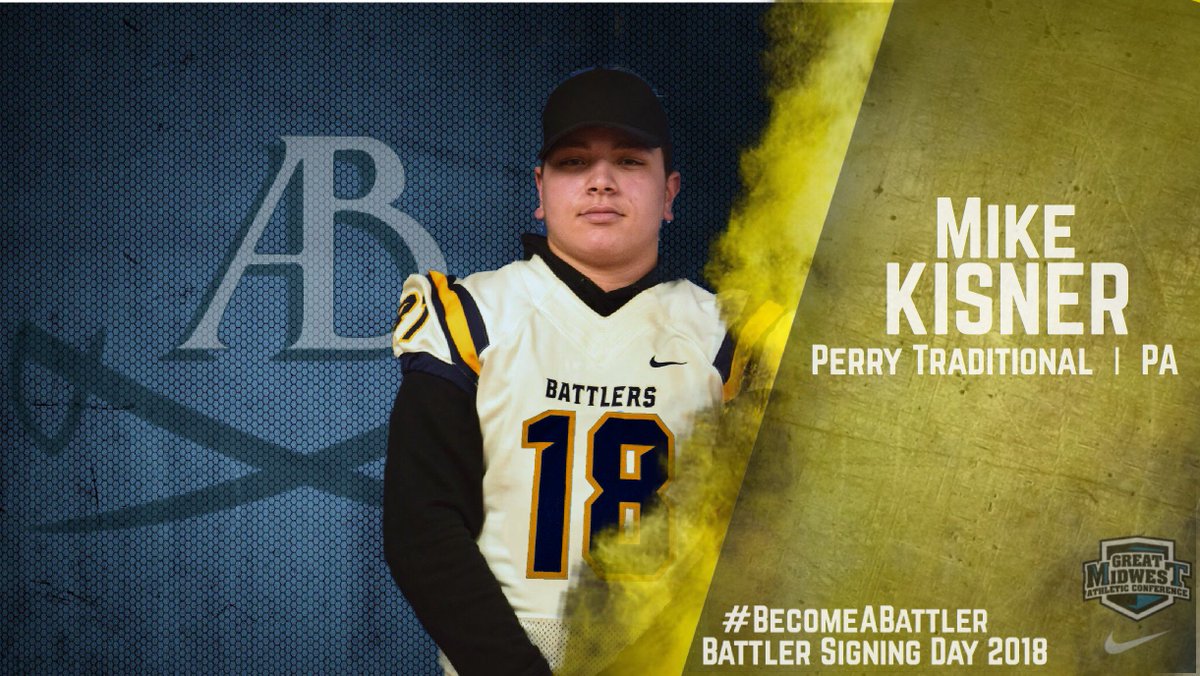 Congrats to Mike Kisner, DL, from Perry Traditional, PA! Welcome to the Battler Family!