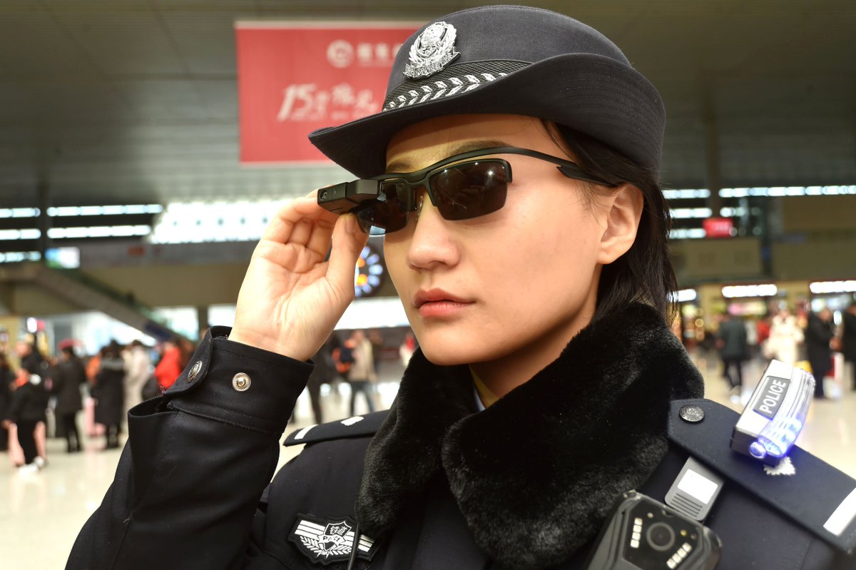 IBTimesUKTech's tweet photo. Chinese police deploy 'Black Mirror' facial recognition scans using smart-glasses https://t.co/nUAPuZfnhz https://t.co/MY7U5PNw13