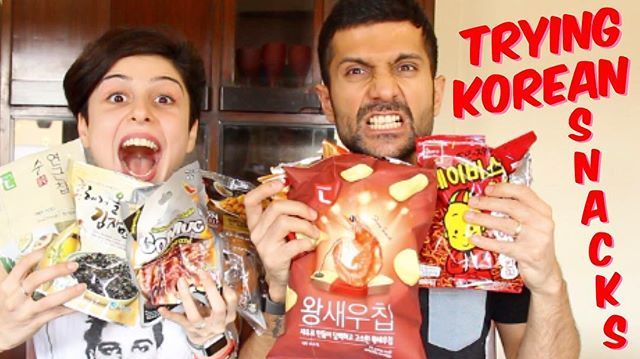 vaibhavtalwar's tweet photo. This week on @couplingalong, our first ever Tasting video, We Try Korean Snacks!! Watch the video now. Link in bio. #coupling #cheggitout #letusdothis #koreansnacks https://t.co/jEKDZrKile https://t.co/VDCZMenOWi