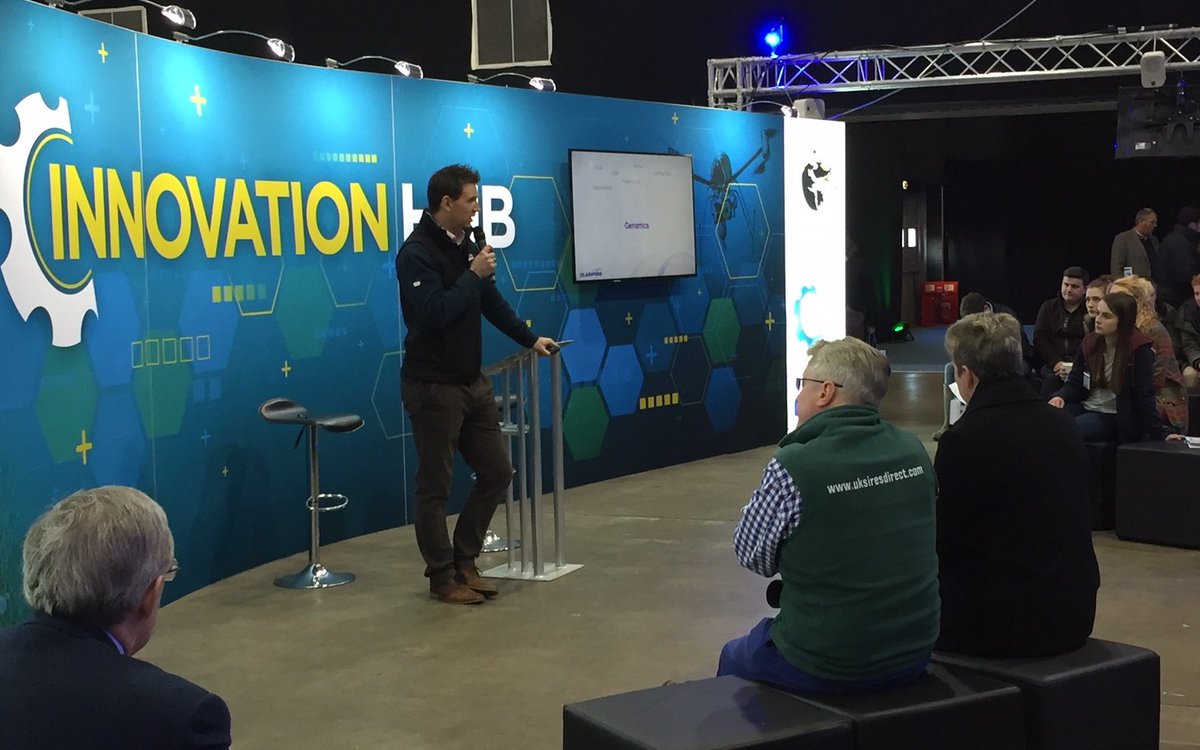 Great turnout in the #DairyTech innovation hub for the #Clarifide talk - thanks to everyone who came! If you missed it, head to stand I26 to find out more and for your chance to win a free herd genetic audit with a Clarifide vet!