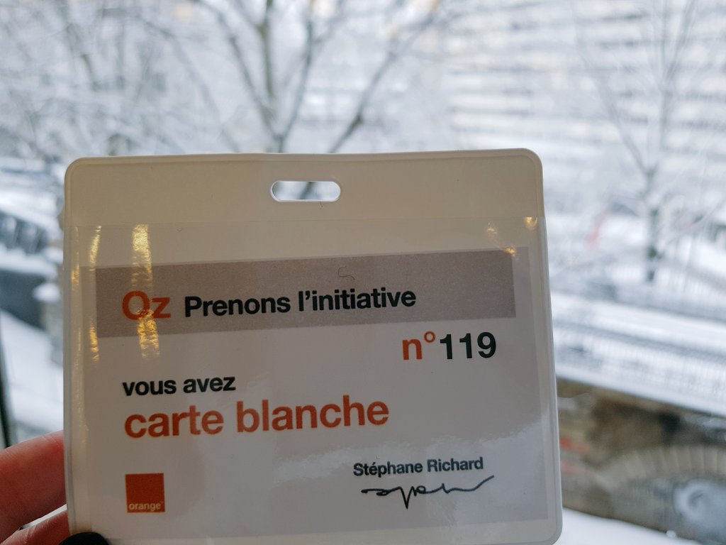 Charline_Th's tweet photo. Alors que Paris est sous la neige, je me dis que le blanc a aussi du bon ! Merci @orange et @srichard pour cette super initiative, a nous de prendre le relai  #OzInitiative https://t.co/PgYQUXYcoj