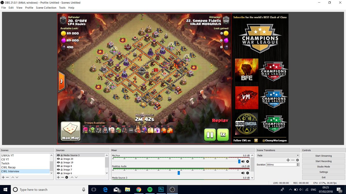 So excited to share with you our first episode of "The Interview" with the <a href="/ByeForever_CoC/">ByeForever</a> family and @Bones_Duece on the <a href="/champwarleague/">Champions War League</a> YouTube Channel! <a href="/EnigmaCoC/">S.J</a> <a href="/Valar_MorCoC/">Valar Morghulis</a>