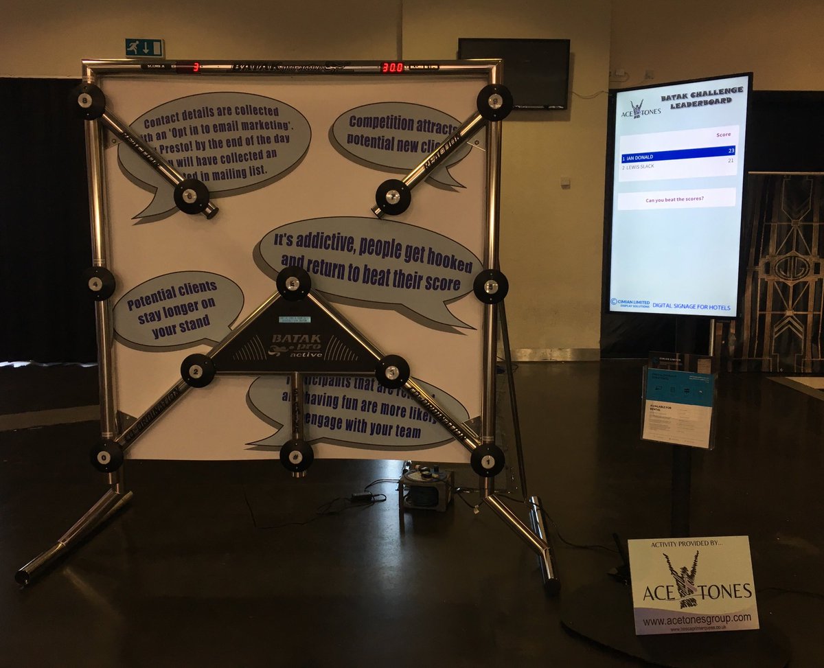 Looking forward to a great event at #pborobiscuit2018. Come and visit <a href="/acetonesgroup/">Ace Tones Group</a> in the main entrance and see our digital leaderboards in action.