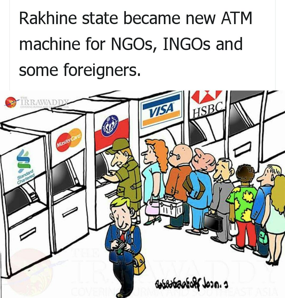 Easy #money for
traitors too.
<a href="/drzarni/">maung zarni</a> <a href="/matthewfsmith/">Matthew Smith</a> 
<a href="/Refugees/">UNHCR, the UN Refugee Agency</a> <a href="/UNHumanRights/">UN Human Rights</a> 
<a href="/ZawHtayMyanmar/">Zaw Htay</a>