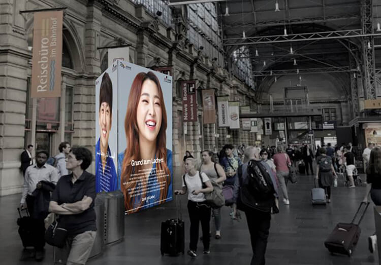 프랑크푸르트중앙역, 광고선교캠페인 3월 전개...