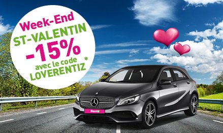 Rentiz's tweet photo. @Rentiz vous offre 15% de réduction pour la location d'un véhicule de tourisme avec le code LOVERENTIZ
Offre valable pour un départ le 16/02 ou 17/02 et un retour le 19/02.
Pour en profiter, c'est par ici: https://t.co/y3eohcqjk4
#Love #SaintValentin #BonPlan https://t.co/vDU8TjoLtu