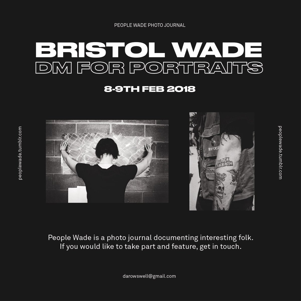 Bristol Wade. Photo portraits this weekend. #peoplewade #35mm