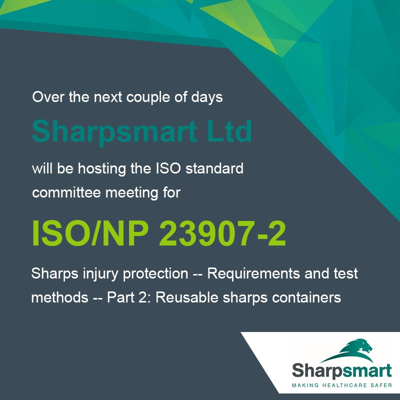 SharpsmartUK's tweet image. Sharpsmart Ltd are proud to be involved in such an important standard for sharps safety, which will be coming soon #ISO #sharpssafety #makinghealthcaresafer (ow.ly/zXUf30ifEIH)