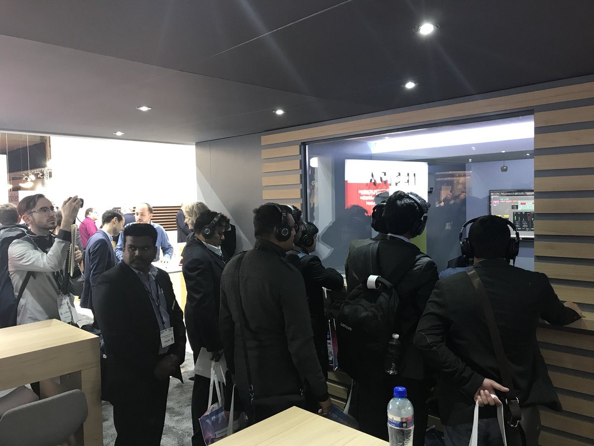 The theme of Day 2 at #ISE2018 is DEMODEMODEMODEMO #AVtweeps #beamtracking
