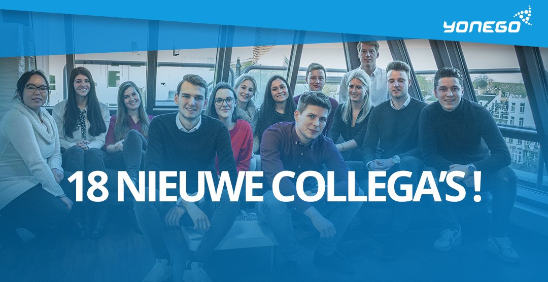 yonego's tweet image. Yonego blijft heel hard groeien. In februari zijn er alweer 18 nieuwe collega's gestart. Welkom allemaal!