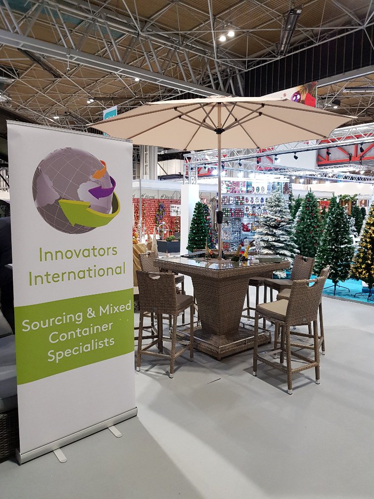 Innovators_Int's tweet photo. Are you visiting @Glee_Birmingham today? Come and meet Neil and Peter on our stand 3B17 (Hall 3-3A) #Giftware #Winawood #GardenFurniture #BarSets #Majestique #Christmas #Glee #SpringFair https://t.co/cGN0tnR2ni