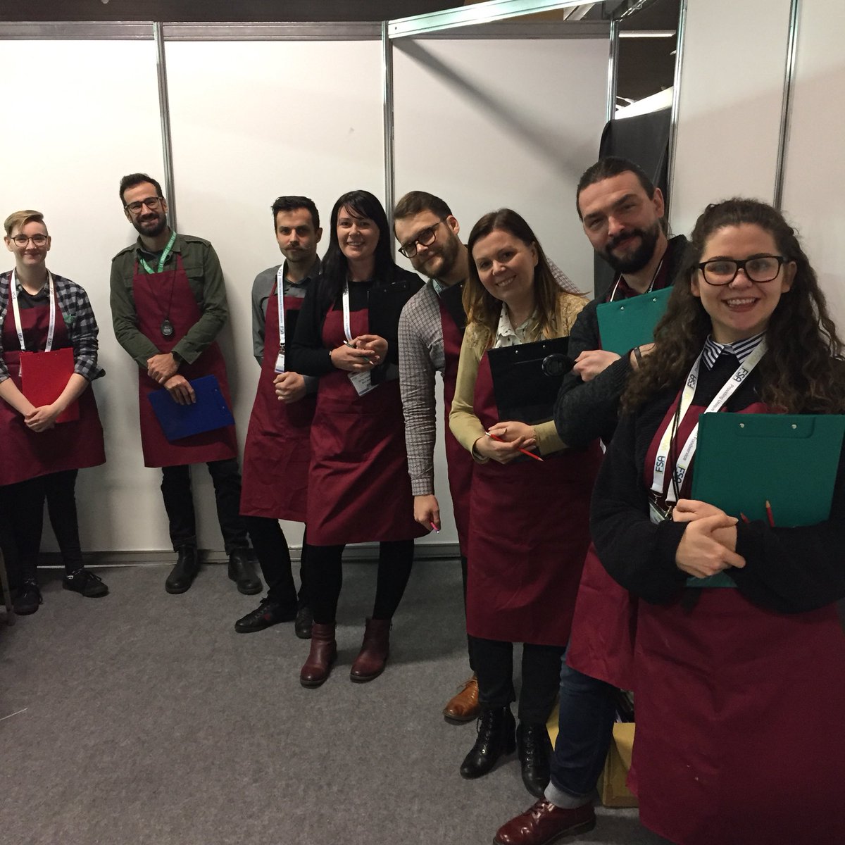 vinibarista's tweet photo. Irish Barista Championship 2018 kicks off @SCA_Ireland @JavaRepublic Judges craving for coffee ☕️ and ready to go!! https://t.co/fj6Qsyqzsg