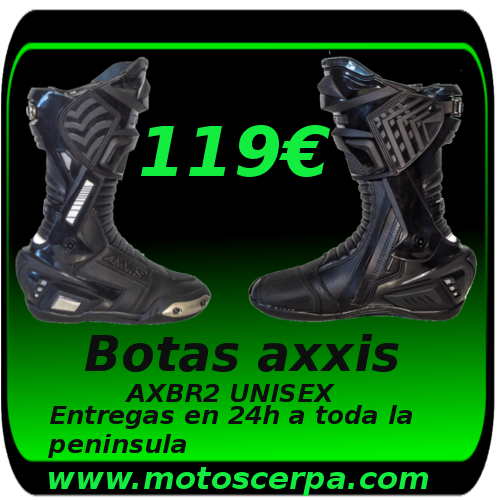 Outletdecascos's tweet photo. 🔥Buenos dias y #FelizMiercoles 
Hoy tenemos ya disponibles las botas unisex #AXXIS Ax_br2 por solo 119€ ---> link --->https://t.co/mw6mthBCgT
#McCampturis #Moteros #Concentración  #Motociclista #Cartel #España #Internacional #BIKERS #riders #rideordie #tandas https://t.co/GQgi1CVwHz