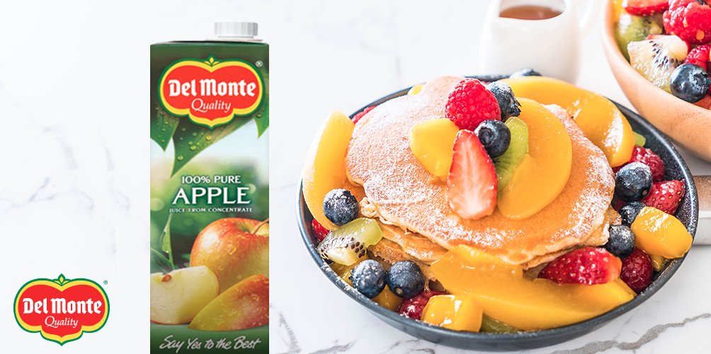 Everybody says yes to perfect pancakes!

Pancake Day is around the corner, and many of us have our preferred pancake recipe, but have you ever thought of making your mixture with apple juice?

Swap the milk out for Del Monte 100% pure apple juice for a lighter batter.