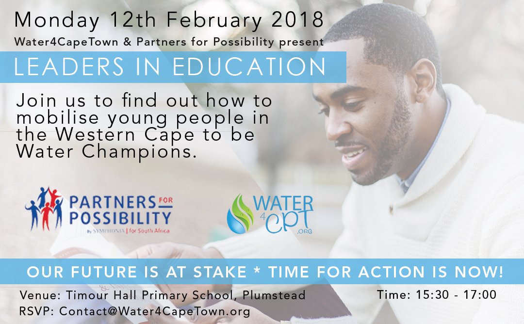 #WATER - Save it before you need it #MobilisingYouth