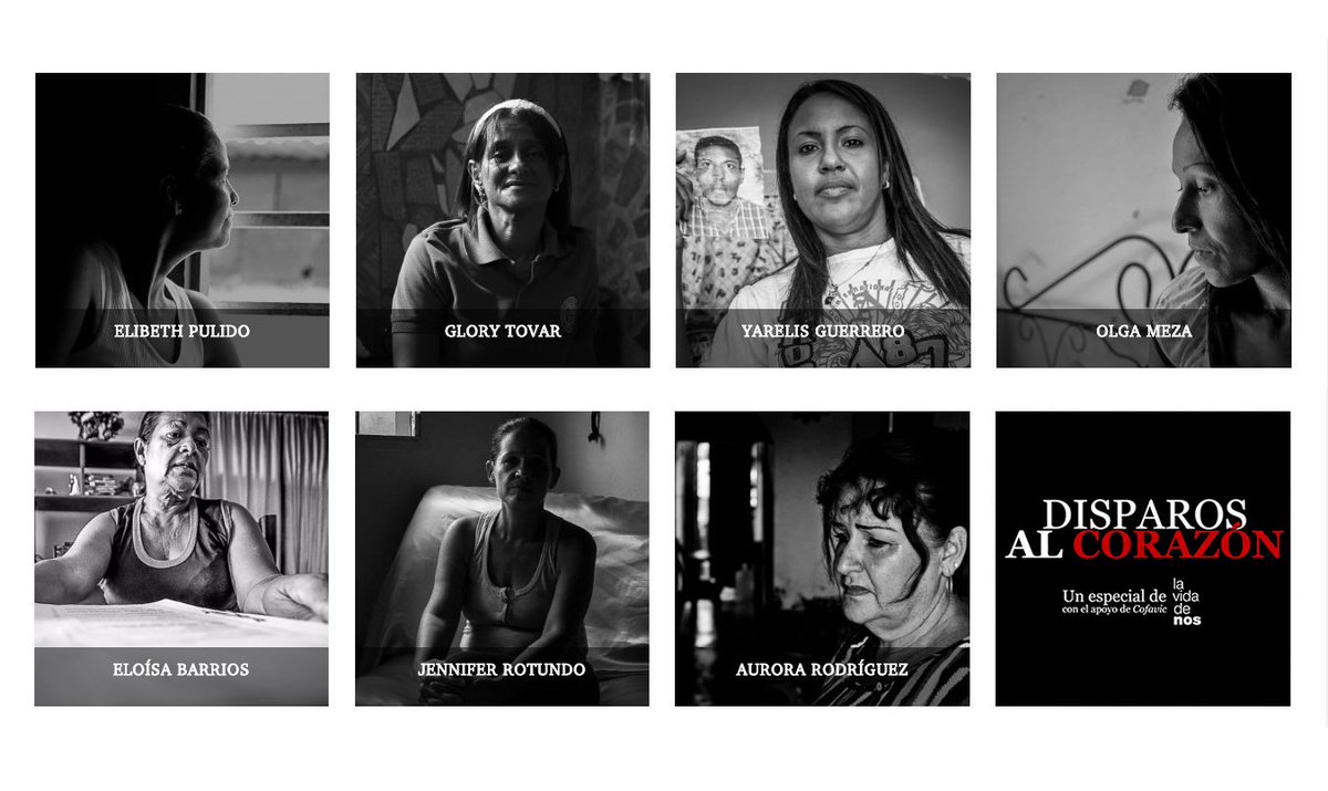 lavidadenos's tweet photo. Elibeth, Glory, Yarelis, Olga, Eloísa, Jennifer y Aurora conocen lo que ocurre cuando las fuerzas de seguridad del Estado salen a matar.
Lea sus historias en #DisparosAlCorazón
https://t.co/3xKbXgknIa https://t.co/hLTIhLcxrC
