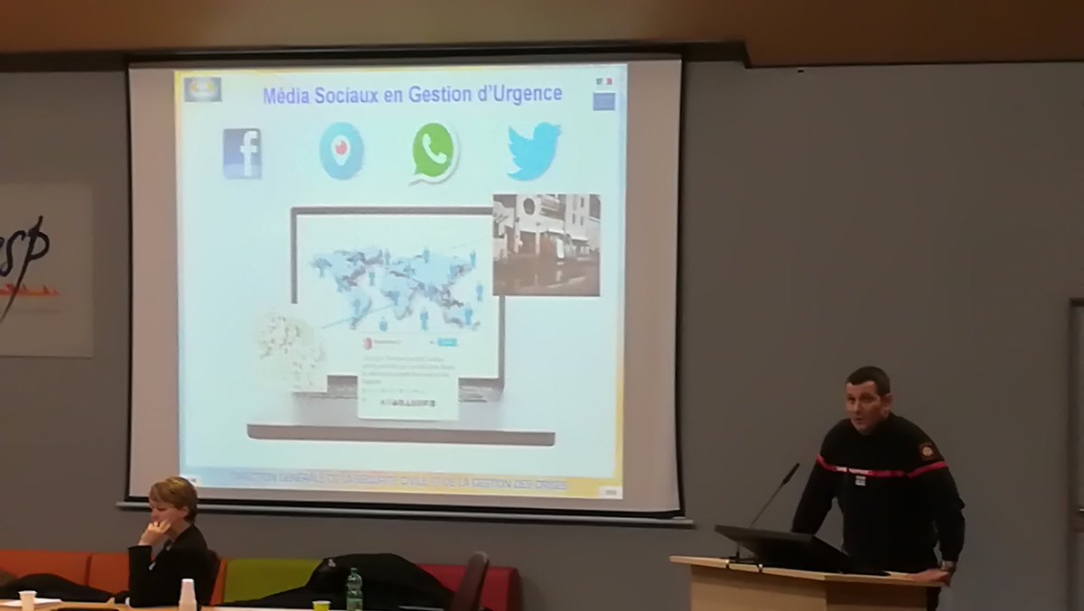 cpasquini's tweet photo. #JournéesProfesionnelles #ChefOPS @ENSOSP
RETEX positif sur déclenchement convention @VISOV1 pour la veille des réseaux sociaux #MSGU par le @Chef_COGIC #Inondation #neige #FDF #Cyclone... https://t.co/elvtWJPG8k