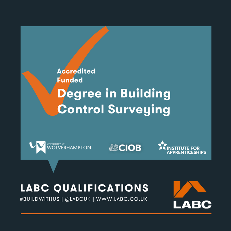 LABC has launched the UK's first set of groundbreaking building control surveying qualifications that are eligible for Apprenticeship Levy funding, competency based and accredited from Level 4 to 6 by the <a href="/theCIOB/">CIOB</a> and the <a href="/wlv_uni/">University of Wolverhampton</a>. Find out more  ow.ly/VEIJ30ifICE