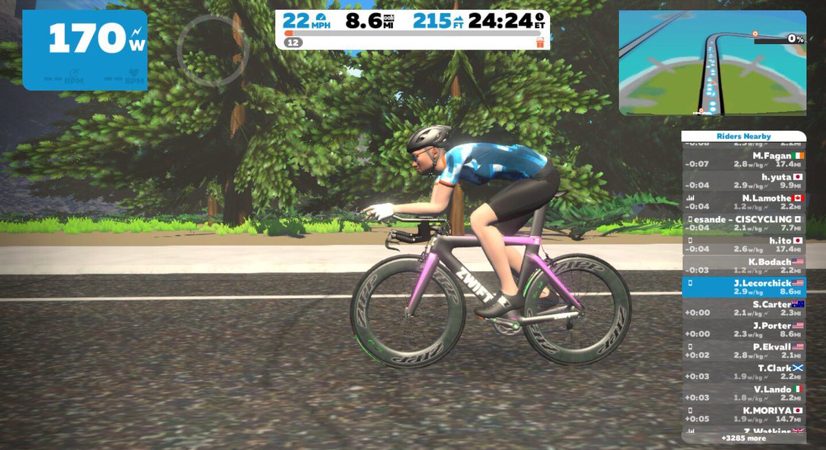 jenlecorchick's tweet photo. My @GoZwift avatar is styling! 🚴🏼♀️ Early bird #Ironmantraining ride! Now, my brain and body are ready to work! #heallthy #HappyWednesday https://t.co/tZdYj7jrJf
