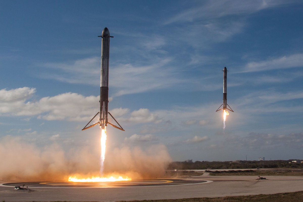 SPACEdotcom's tweet photo. 'Crazy Things Can Come True': Elon Musk on SpaceX's Falcon Heavy Launch Success https://t.co/6qprzcp37e https://t.co/ajUvYKi0yO