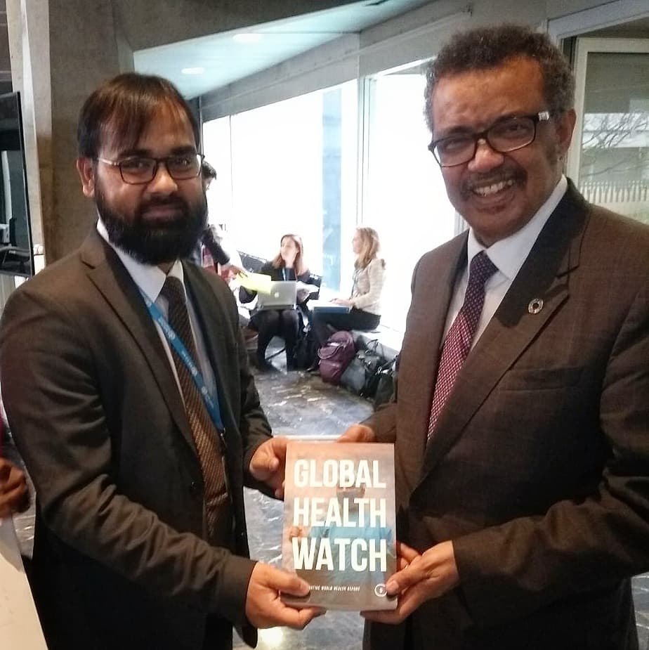 Dr. Nafis Faizi, Assistant Professor in the Department of Community Medicine, JN Medical College, Aligarh Muslim University attended the World Health Organization Executive Board (WHO EB-142) meeting at WHO Headquarters in Geneva, Switzerland