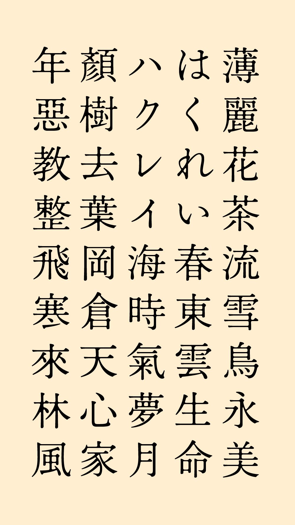 Taisei Yoshida はくれいをにじませる実験 外側と内側の角のにじむ比率を変えています 旧字体も少しだけ作っていたので打ってみました T Co Eizn8lln6p Twitter