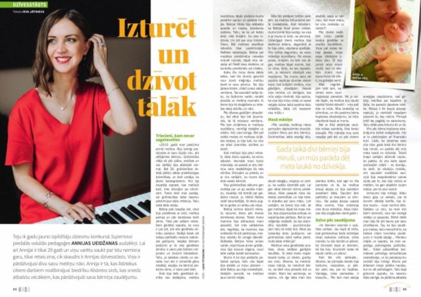 Šodien iznācis jaunākais <a href="/zurnalsIEVA/">Žurnāls IEVA</a> numurs, kurā lasāms mūsu biedrības direktores <a href="/AnnijaOueijan/">Annija Oueijan</a> stāsts par abu bērniņu zaudējumu un biedrības dibināšanu.