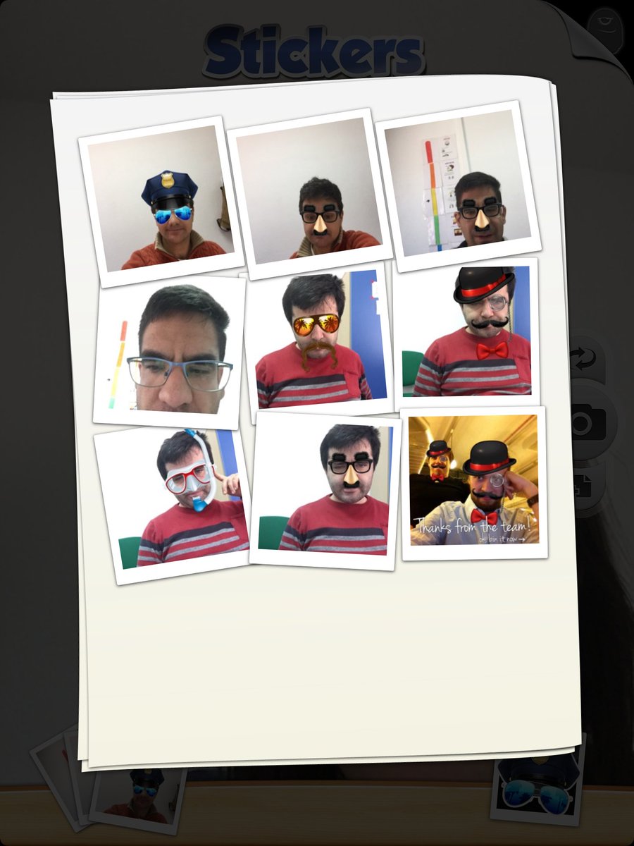 Carnaval, carnaval ...carnaval te quiero...🎤🎼 Hoy el #CentrodeDia de <a href="/Asoc_Desarrollo/">Autismo Albacete</a> se disfraza en <a href="/AulaTictea/">Aula TIC TEA</a> con la #app #Stickers de <a href="/FlubberMedia/">Flubber Media</a> #FelizMiercoles #iPad