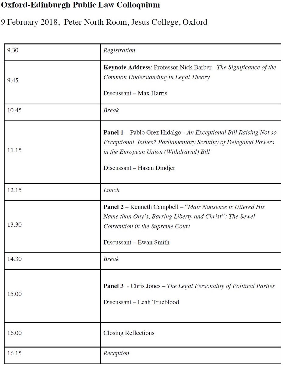 PLDG_Oxford's tweet photo. Oxford-Edinburgh Public Law Colloquium will take place this Friday! https://t.co/mdOzHbFGSx