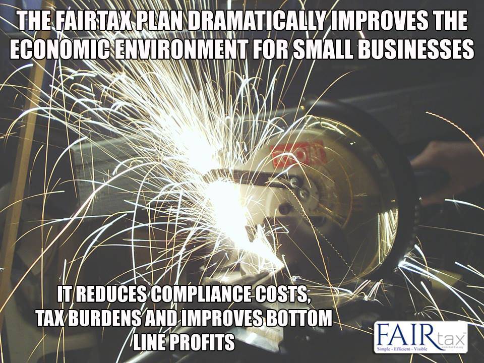 FairTaxOfficial's tweet photo. Yes, it just this simple. Grow small business again and we get our economy back. #StopTaxingIncome with the #FAIRtax. https://t.co/cOVwcN5XLS