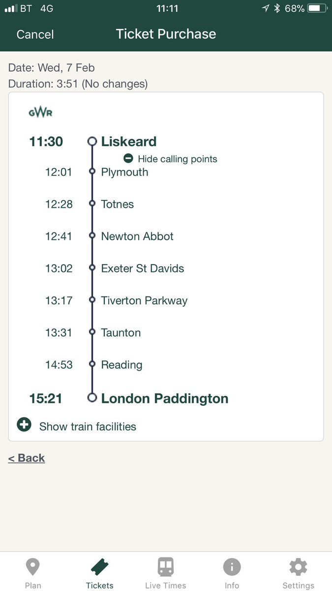 Train delayed by 30mins, but GWR owm app does show the delay. Come on guys sort it out! <a href="/GWRHelp/">GWR</a>