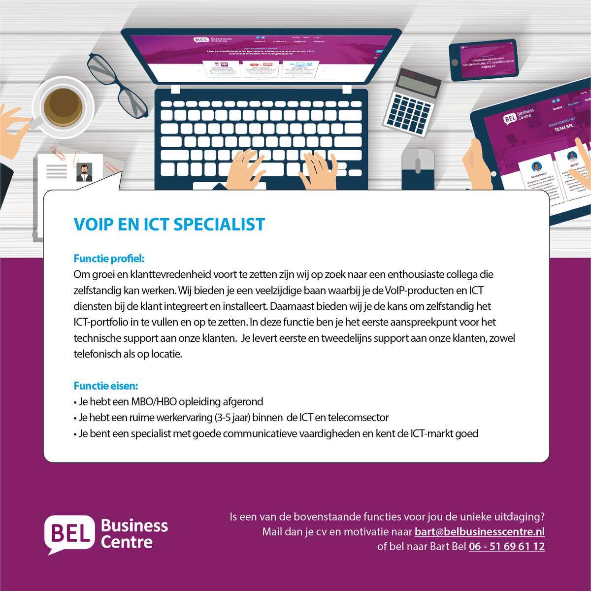 BelBusinessC's tweet photo. Wij zoeken jou! https://t.co/377CQSqIAZ