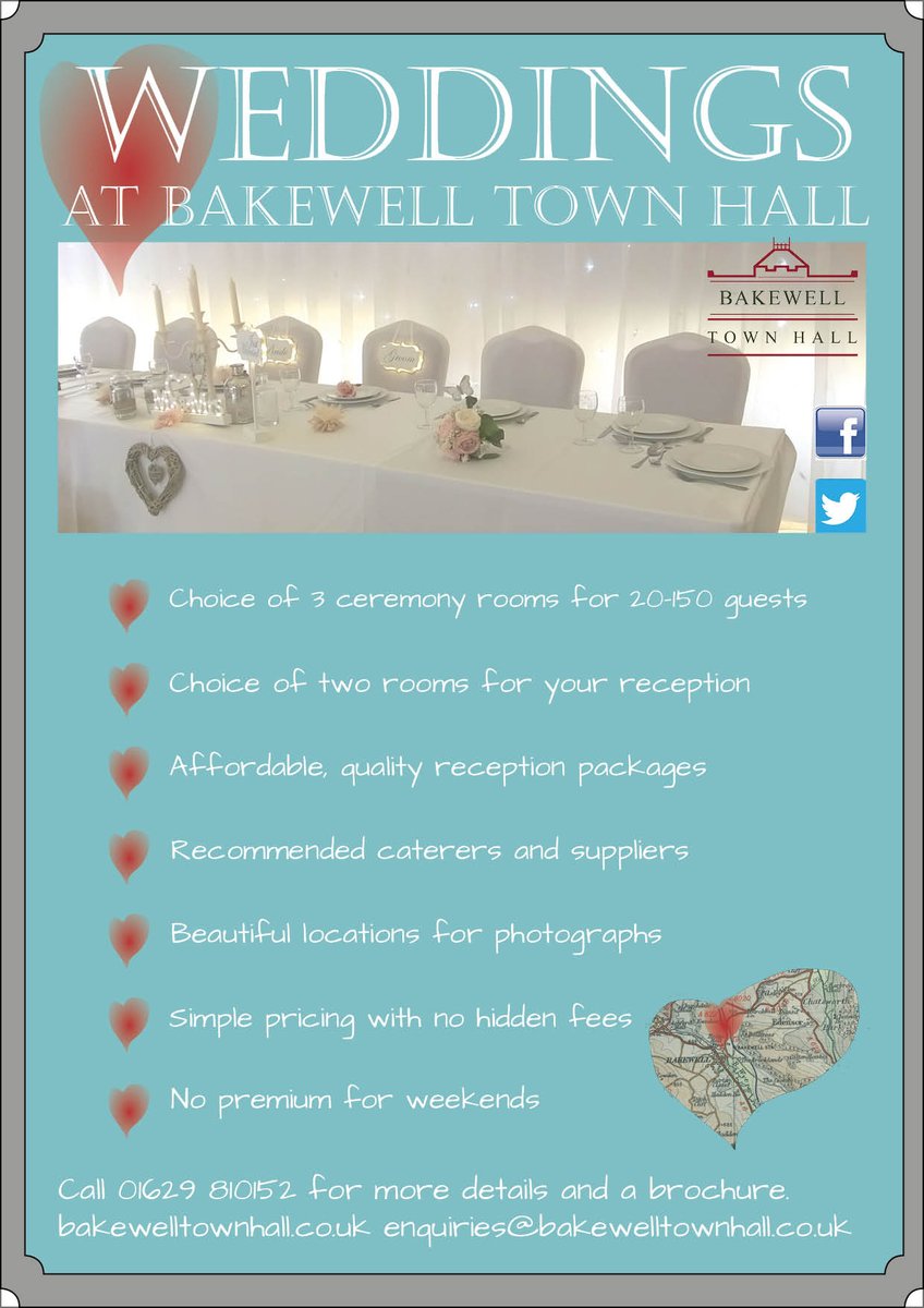bakewelltct's tweet photo. Beautiful, affordable, quality wedding packages, in the heart of the Peak District #Bakewell #WeddingWednesday #bridetobe #WeddingVenues https://t.co/mEq5XA25vm