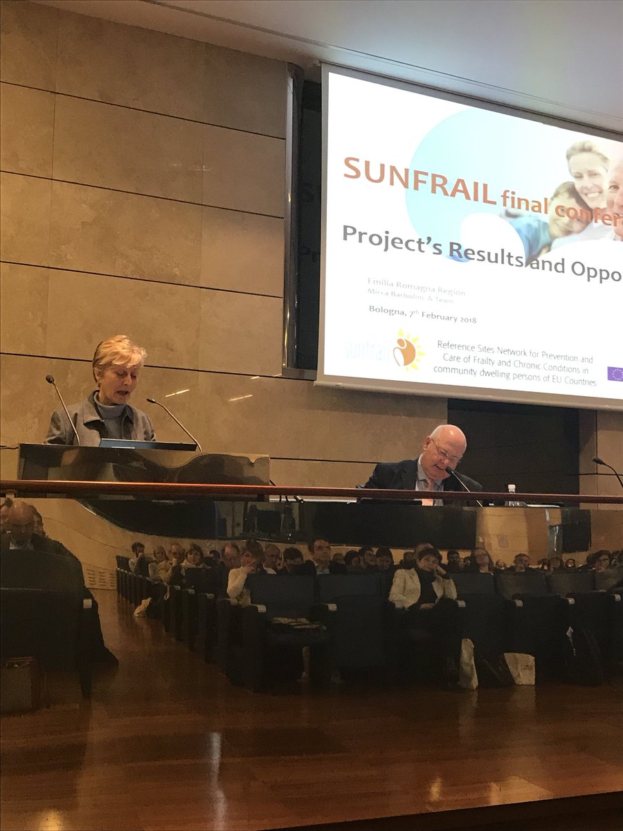 SUNFRAILProject's tweet photo. Coordinator Mirca Barbolini presents the results of the SUNFRAIL project: 
Supports the early identification of the high risk patients by SUNFRAIL tool, model and training https://t.co/AqTytJUcCH