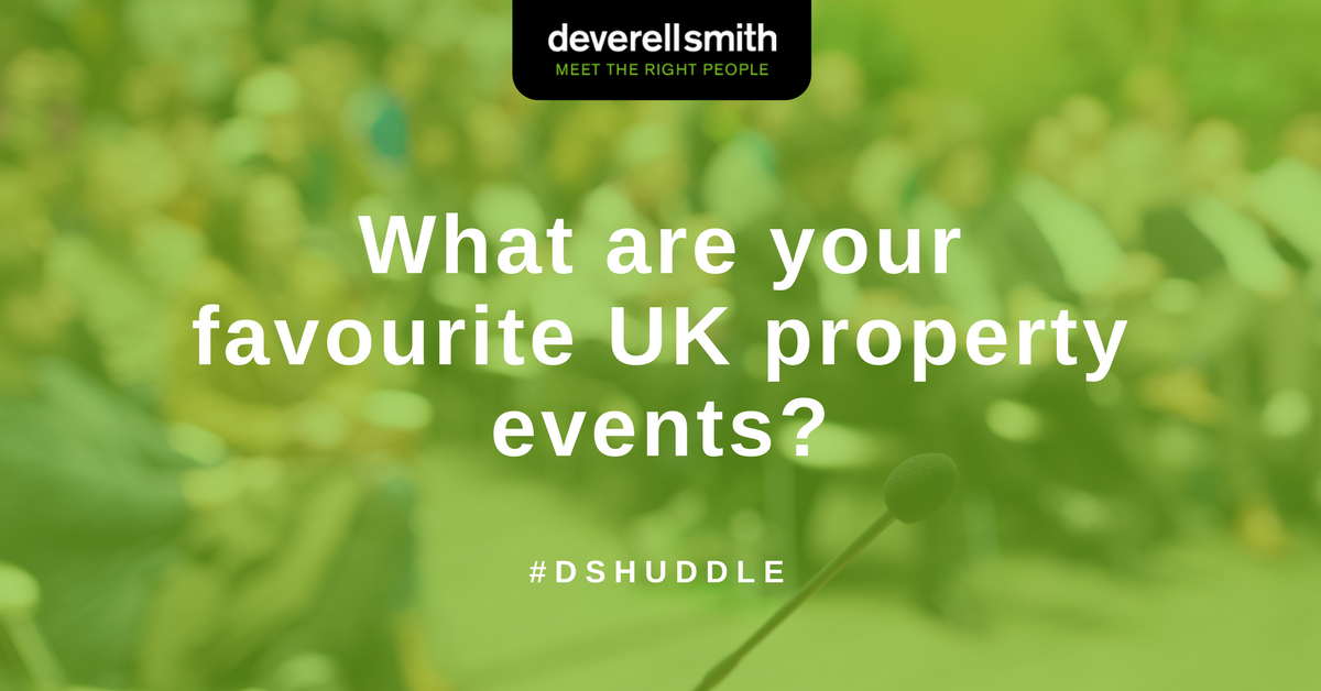 Deverell_Smith's tweet photo. The #UKProperty calendar is bursting but which events really add value and why? Share your recommendations on #DSHUDDLE https://t.co/3iq4o5gqH8