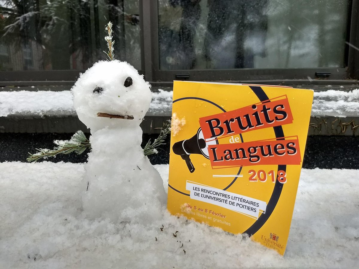 cultureLLe_asso's tweet photo. Une belle programmation en perspective pour aujourd’hui ! Découvrez tout le programme sur notre magnifique page Facebook : https://t.co/LKqyhlPgWk
#BDL2018 #jour3 #poitiers #festival #litterature #books #neige https://t.co/nE7DBSDKQU