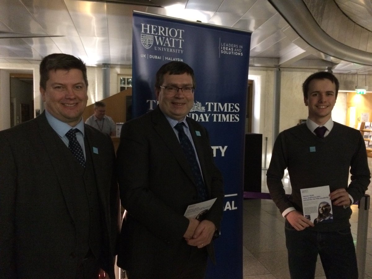 thewattclub's tweet photo. The Principal @ProfRAWilliams was at Holyrood on Tuesday with Access Bursary recipient Craig Duffy to celebrate #workingtowidenaccess. Our global graduates are taking part this month to support more students like Craig in our annual telethon, read more at https://t.co/hNbRUj48CV https://t.co/xf3YNWt476