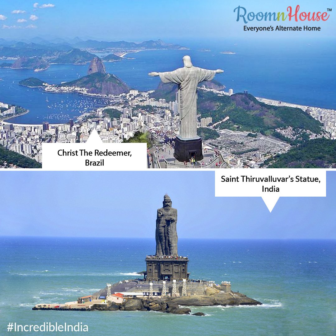 The statue of saint-poet Thiruvalluvar in the sea off Kanyakumari in the state's southern end, constructed at a cost of more than Rs 6 crore, is the tallest in the state. Explore #Incredible   #India   with goo.gl/Fwk9ac
#Travel   #Wanderlust   #Beautiful