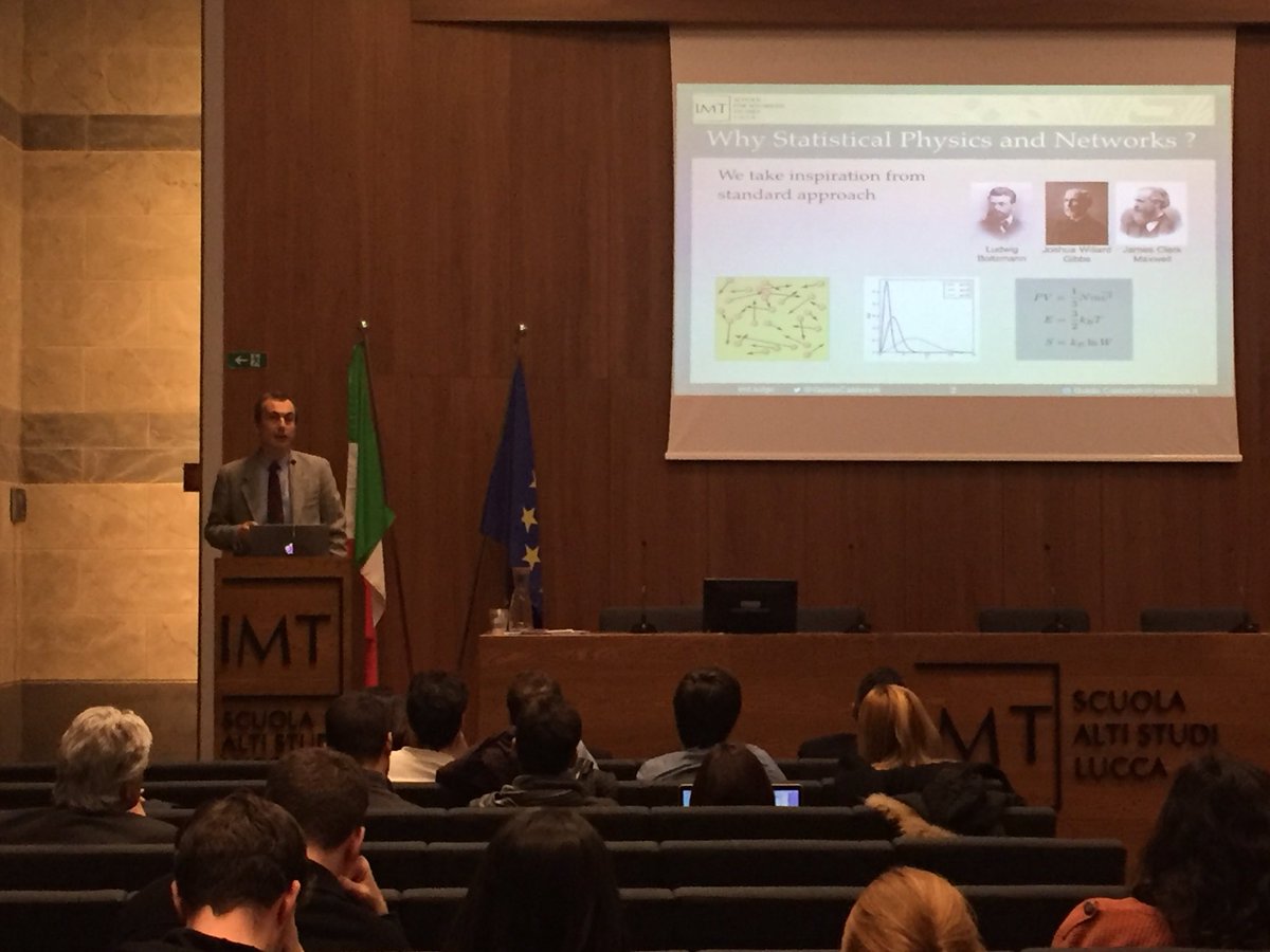 IMTLucca's tweet image. @GuidoCaldarelli “bringing order to disorder through the study of big data”. #PhDdatascience at @IMTLucca. @Unipisa @ScuolaSantAnna @scuolanormale