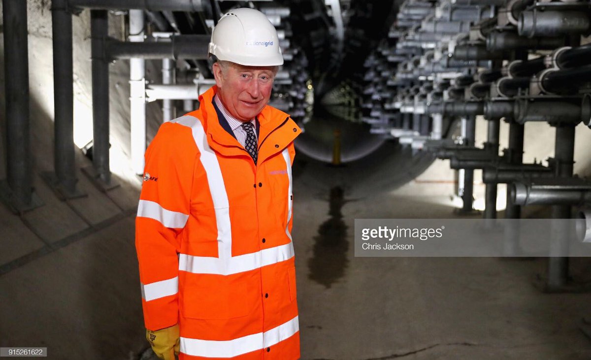ChrisJack_Getty's tweet photo. Deep under the streets of London the Prince of Wales was today shown the London Power Tunnels project, a 32km electricity superhighway supplying power to the capital @nationalgriduk @GettyImages https://t.co/EG1lrFLloC