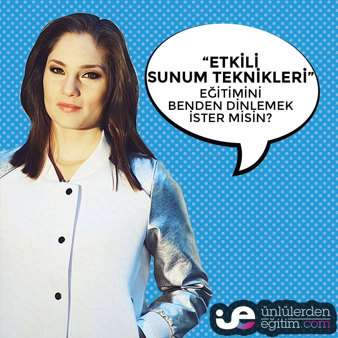 Nevşin MENGÜ'den 'Etkili Sunum Teknikleri' eğitimini hemen izlemek için: unlulerdenegitim.com/unluler/nevsin…
💻 Online Eğitim
🎓 Adınıza özel eğitmen imzalı sertifika
🔔 Sadece 29.90tl
#onlineegitim #sertifika #etkilisunumteknikleri #enünlüeğitimplatformu #başarıyıtakipet #nevşinmengü