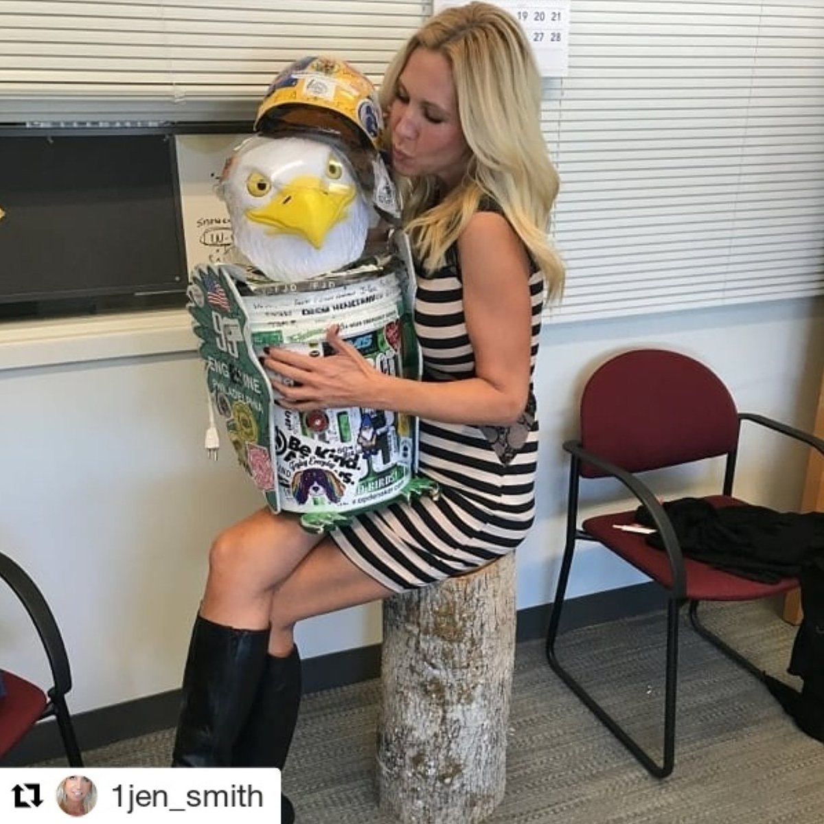 BirdBotPhilly's tweet image. My Guardian Angel!
Jen and the crew from the Minneapolis Municipal Division rescued me from the trunk of a cop car and shipped me home for the parade.  #thanksfortheairholes #BirdBotPhilly